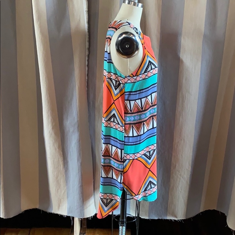 Everly Spring Geometric Summer Dress - Picture 3 of 7